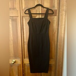 Banana Republic Women's Minimalist Classic Little Black Midi Dress (LBD) Sz 0